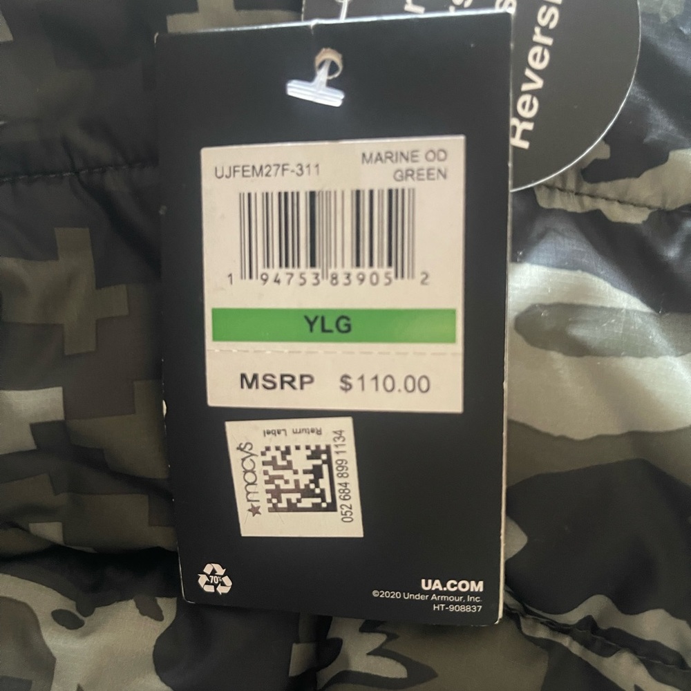 Under Armour kids jacket ,new with tag
